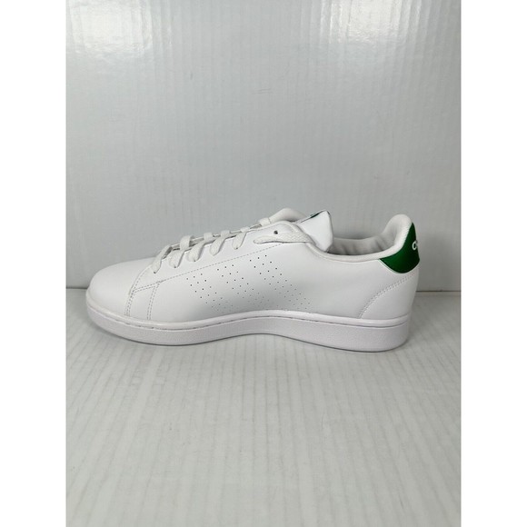 NEW Adidas Advantage White Green Mens Athletic Low Top Shoes Size 9.5 GZ5300 - Picture 4 of 8